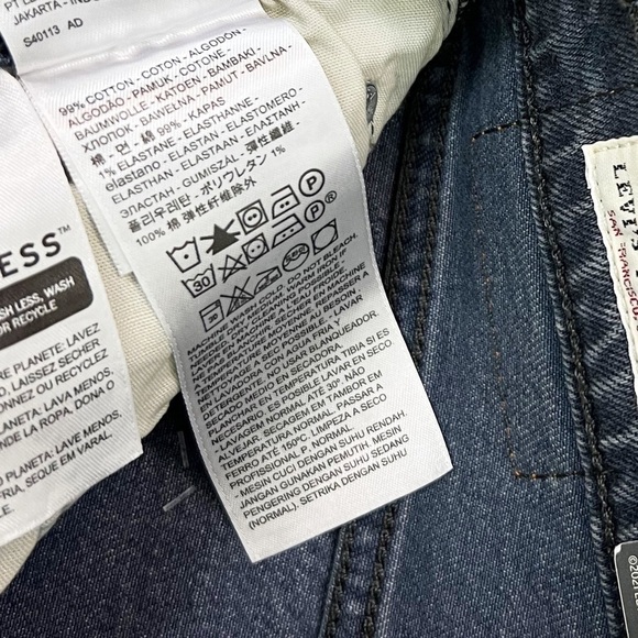 NWT Levi’s 501 High Rise Ripped Skinny Jeans in Dark Side of the Moon Grey - Picture 8 of 8